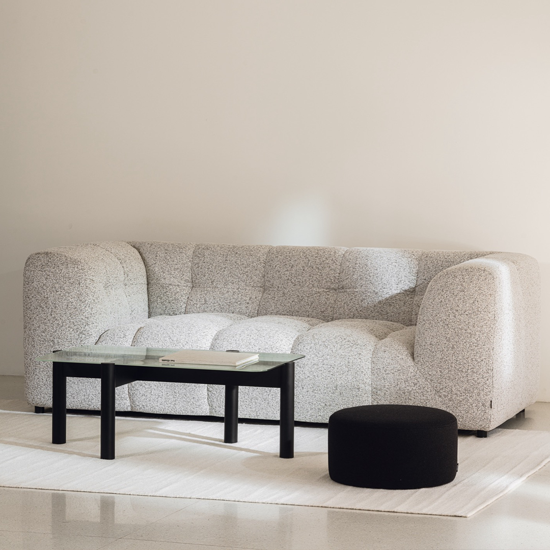 Bolbi Sofa - grau - bequemes 2-Sitzer Wohnzimmersofa - noo.ma