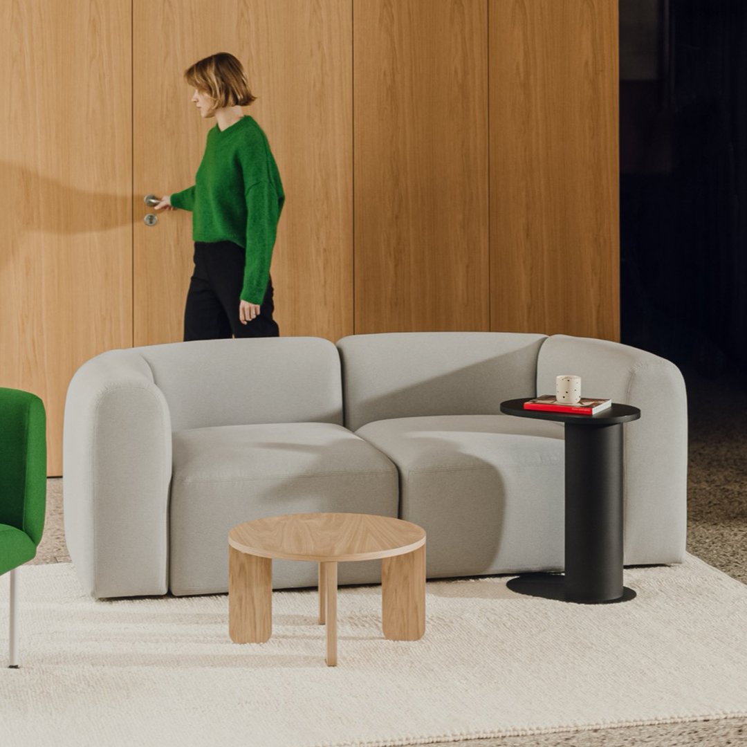 Flom Sofa 2-Sitzer - hellgrau - kleine modulare Couch - noo.ma