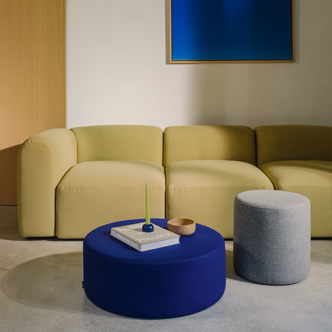 Flom Sofa 3-Sitzer - gelb - bequeme modulare Couch - noo.ma