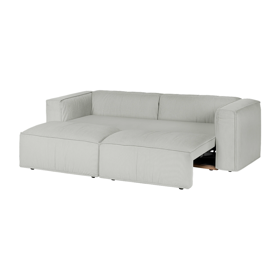 Lobi Sofa 3-Sitzer schlafsofa - Kreidefarben Cord - Schlafsofa 3-Sitzer für das Wohnzimmer - noo.ma